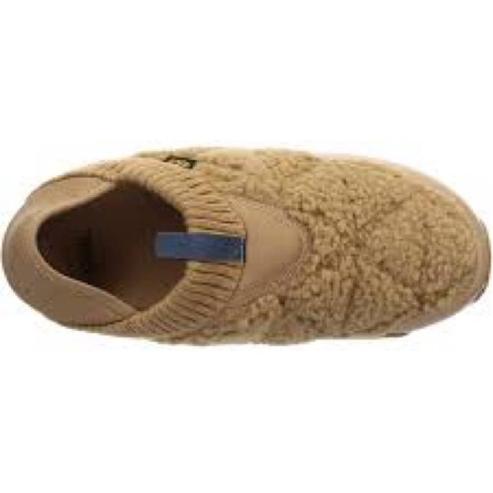 Women's Tan Fleece Camp Slippers